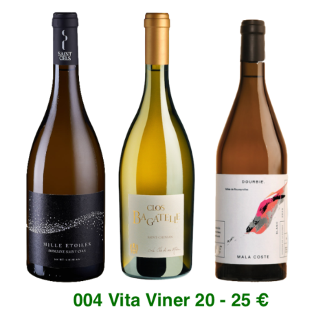 004 Vinprovarlåda Vita Viner 20 till 25 €